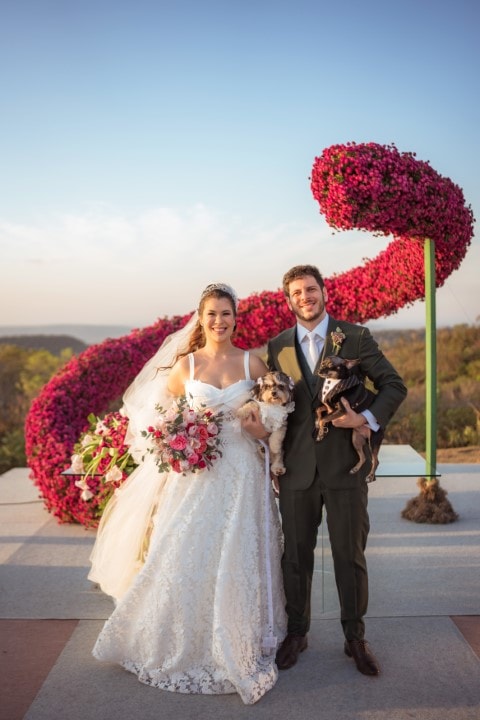 O casamento de Gabriela e André foi em um lugar incrível