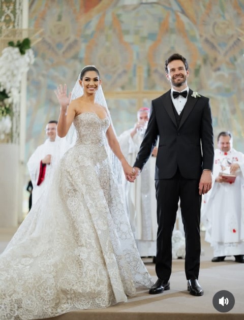 Casamento de Ana Gabriele Becker e Filipe Pitz foi marcado por shows nacionais, decoração glamourosa e convidados ilustres