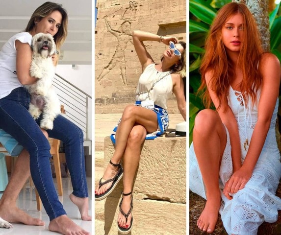 Ranking revela os 10 pés de famosas brasileiras mais elogiados nas redes sociais