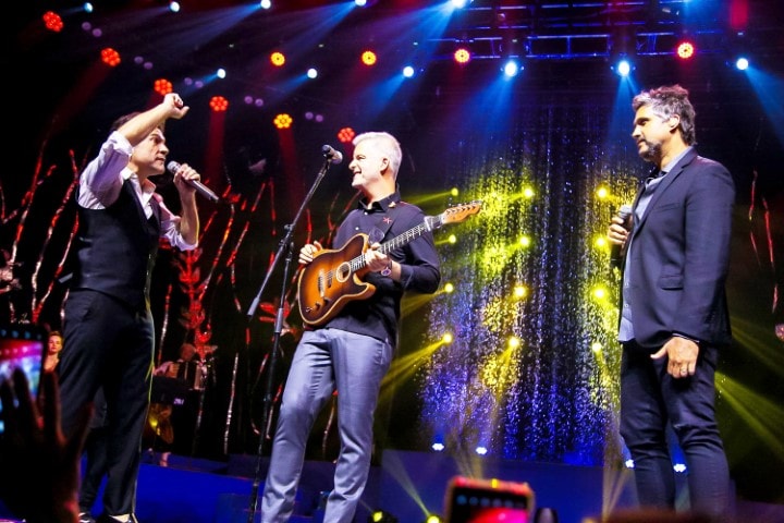 Victor & Leo convidam Daniel para gravação de DVD, no estádio do Morumbi, em São Paulo