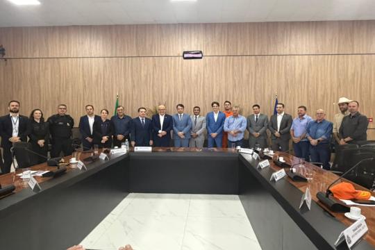 TCE firma parceria com Governo e MPMT na Segurança; Sérgio Ricardo destaca papel de Pivetta e entrega Plano MT 2050